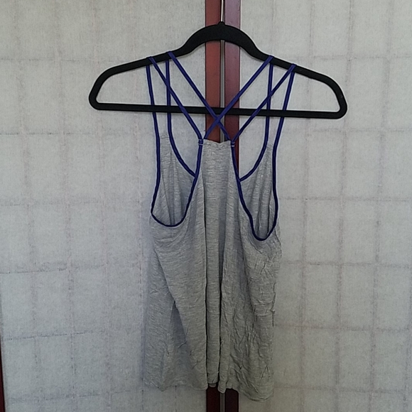 Anthropologie Gray and blue tank top. Size S. - Picture 2 of 3